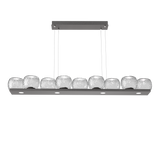 Vessel Linear Chandelier Graphite Clear By Hammerton