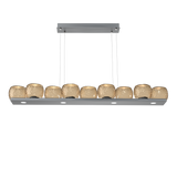 Vessel Linear Chandelier Gunmetal Bronze By Hammerton