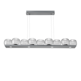 Vessel Linear Chandelier Gunmetal Clear By Hammerton