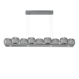 Vessel Linear Chandelier Gunmetal Smoke By Hammerton