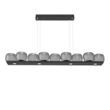 Vessel Linear Chandelier Matte Black Smoke By Hammerton