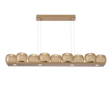 Vessel Linear Chandelier Novel Brass Bronzed By Hammerton