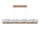 Vessel Linear Chandelier Novel Brass Clear By Hammerton