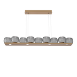 Vessel Linear Chandelier Novel Brass Smoke By Hammerton