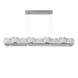 Vessel Linear Chandelier Satin Nickel Clear By Hammerton
