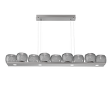 Vessel Linear Chandelier Satin Nickel Smoke By Hammerton