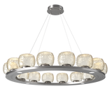 Vessel Ring Chandelier Large Satin Nickel By Hammerton