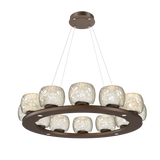 Vessel Ring Chandelier Medium Flat Bronze By Hammerton