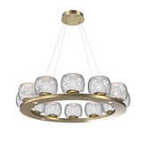 Vessel Ring Chandelier Medium Gilded Clear By Hammerton