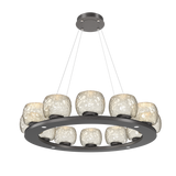 Vessel Ring Chandelier Medium Graphite By Hammerton