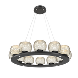 Vessel Ring Chandelier Medium Matte Black By Hammerton