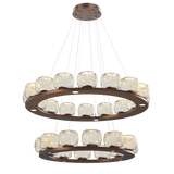 Vessel Ring Chandelier Two Tier Burnished Bronze By Hammerton