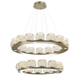 Vessel Ring Chandelier Two Tier Gilded Brass By Hammerton