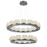 Vessel Ring Chandelier Two Tier Gunmetal By Hammerton