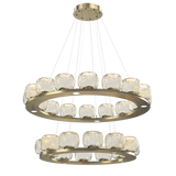 Vessel Ring Chandelier Two Tier Heritage Brass By Hammerton