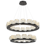 Vessel Ring Chandelier Two Tier Black By Hammerton
