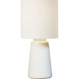 Vessel Table Lamp — 11", White Linen, New White