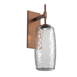 Vessel Tempo Sconce Burnished Bronze Clear By Hammerton