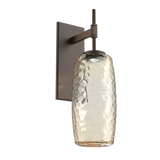 Vessel Tempo Sconce Flat Bronze Amber By Hammerton