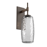 Vessel Tempo Sconce Flat Bronze Clear By Hammerton