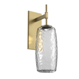 Vessel Tempo Sconce Gilded Brass Clear By Hammerton