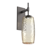 Vessel Tempo Sconce Graphite Amber By Hammerton