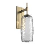 Vessel Tempo Sconce Heritage Brass Clear By Hammerton