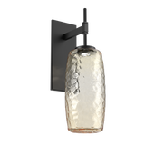 Vessel Tempo Sconce Matte Black Amber By Hammerton