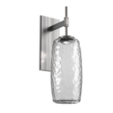 Vessel Tempo Sconce Satin Nickel Clear By Hammerton