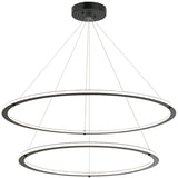 Victoria 2 Tier Chandelier Large Black By Matteo - Front View1