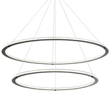 Victoria 2 Tier Chandelier Large Black By Matteo - Front View2