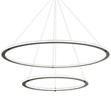 Victoria 2 Tier Chandelier Medium Black By Matteo - Front View2