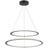 Victoria 2 Tier Chandelier Small Black By Matteo