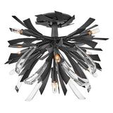 Vida Large Semi-Flush Mount - Brushed Graphite - by Fredrick Ramond