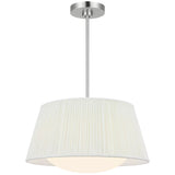 Vilera Three Light Pendant Brushed Nickel By Generation Lighting - Front View