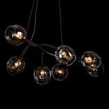 Vine Pendant detail in Black, by Hubbardton Forge