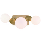 Vine Vanity Light 3 Lights Gold By Eurofase Front View 1