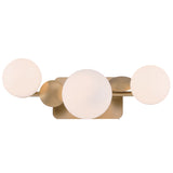 Vine Vanity Light 3 Lights Gold By Eurofase Front View