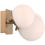Vine Vanity Light 3 Lights Gold By Eurofase Side View