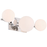 Vine Vanity Light 3 Lights Nickel By Eurofase