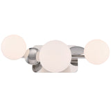 Vine Vanity Light 3 Lights Nickel By Eurofase Front View