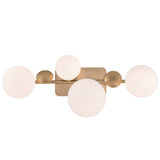 Vine Vanity Light 4 Lights Gold By Eurofase Front View