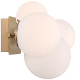 Vine Vanity Light 4 Lights Gold By Eurofase Side View 1
