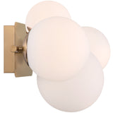 Vine Vanity Light 4 Lights Gold By Eurofase Side View