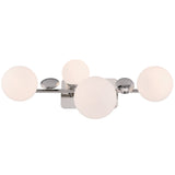 Vine Vanity Light 4 Lights Nickel By Eurofase Front View