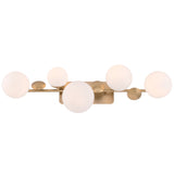 Vine Vanity Light 5 Lights Gold By Eurofase