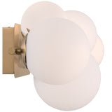 Vine Vanity Light 5 Lights Gold By Eurofase Side View