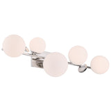 Vine Vanity Light 5 Lights Nickel By Eurofase