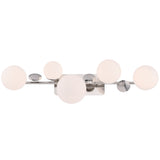Vine Vanity Light 5 Lights Nickel By Eurofase Front View