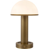 Vintage Brass/Glossy Glass 5inch Vienna Table Lamp by Alora Lighting